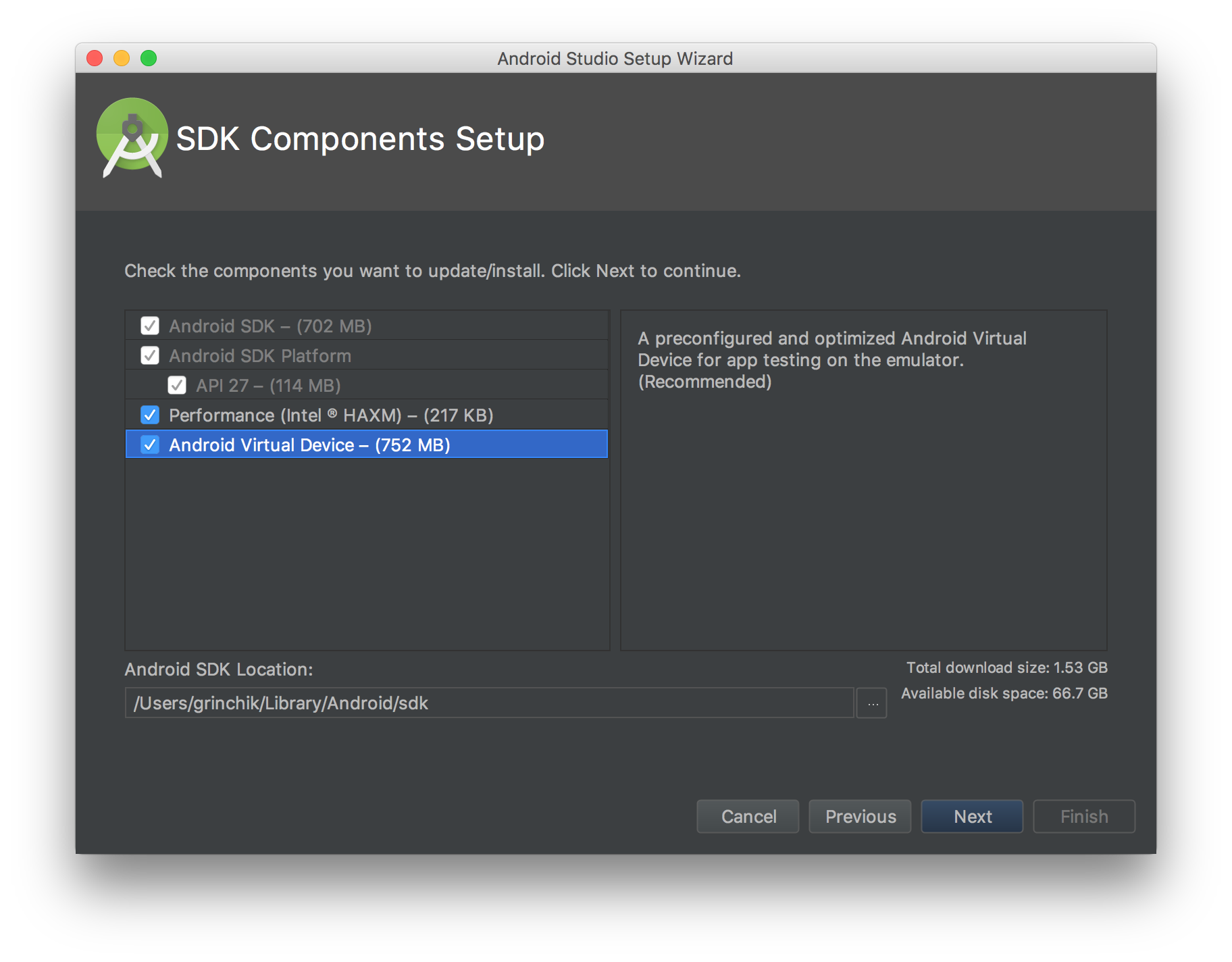 android studio no connected devices emulator mac